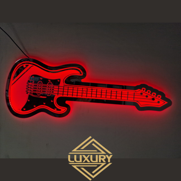 LED "guitar" decoration 715x270mm - Image 2