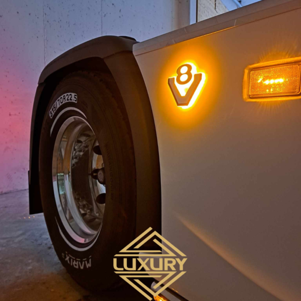 LED V8 emblems - 1 pair (100% waterproof)