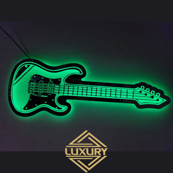 LED "guitar" decoration 715x270mm - Image 3