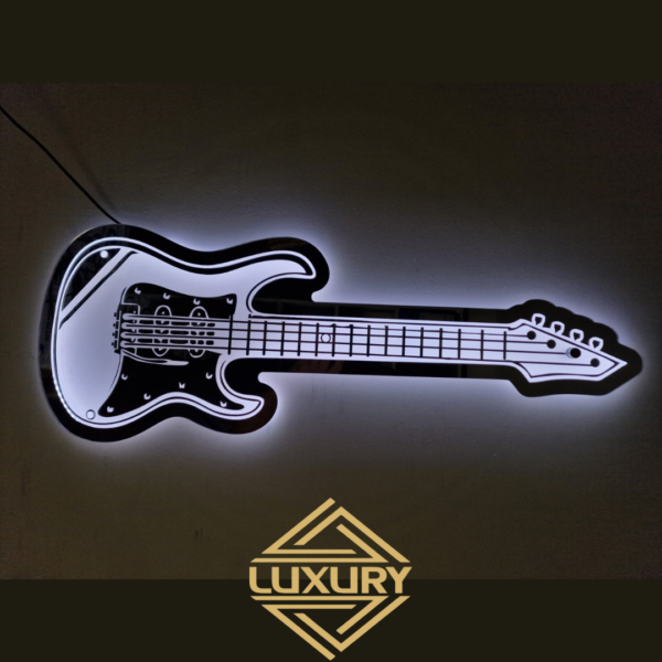 LED "guitar" decoration 715x270mm - Image 4