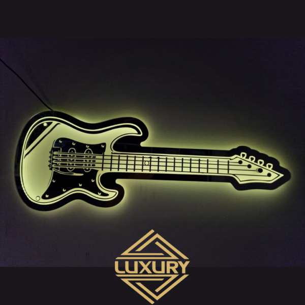 LED "guitar" decoration 715x270mm - Image 5