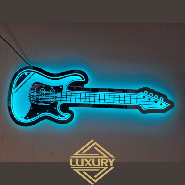 LED "guitar" decoration 715x270mm - Image 6