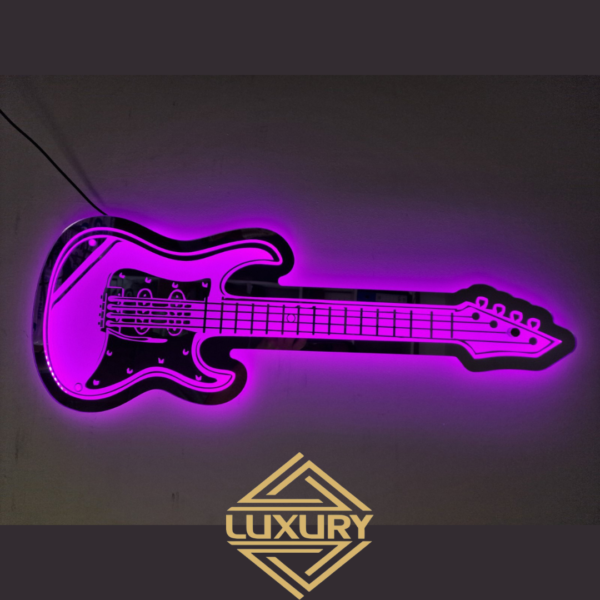 LED "guitar" decoration 715x270mm - Image 7