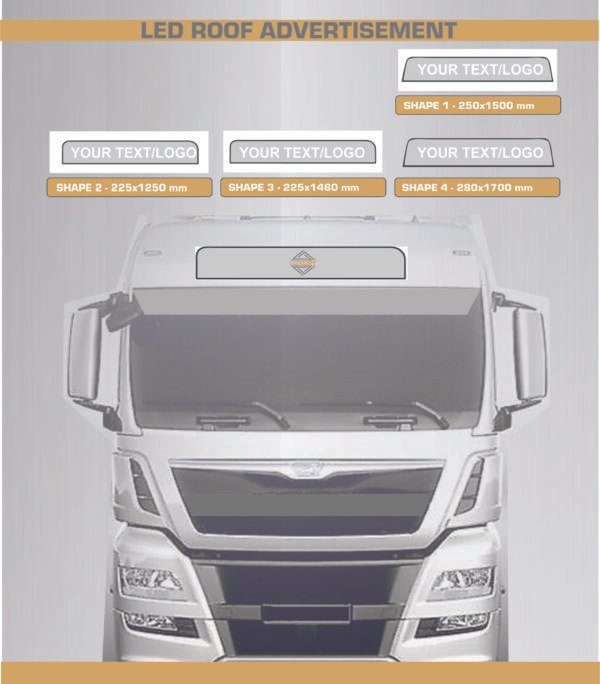 Truck roof LED advertisement M