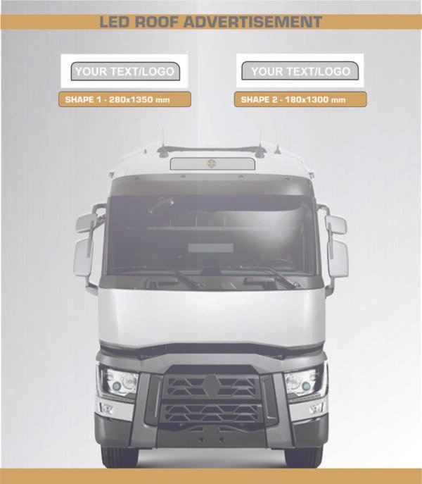 Truck roof LED advertisement R