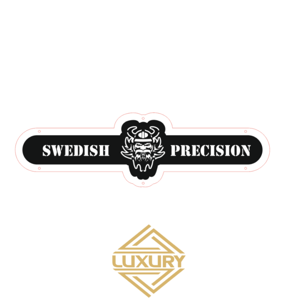 3D LED "SWEDISH PRECISION" decoration 1000x290mm
