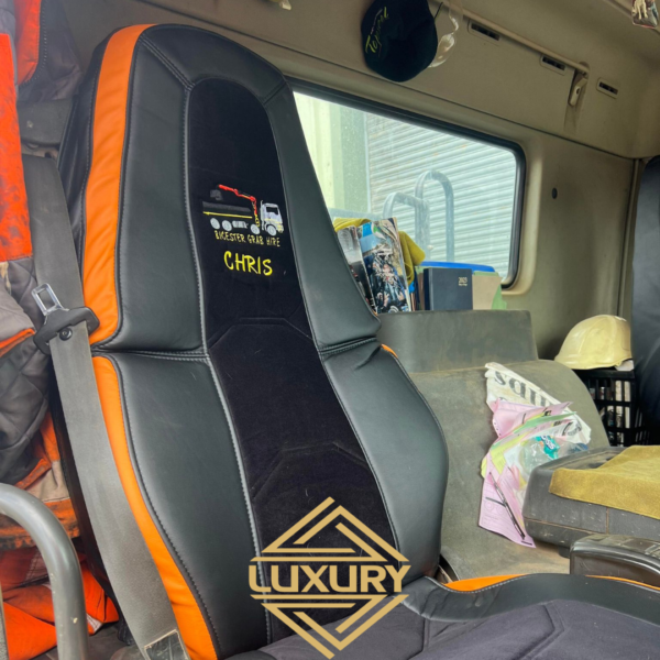 Personalized seat covers - 1 pair (eco leather&microfiber) - Image 2