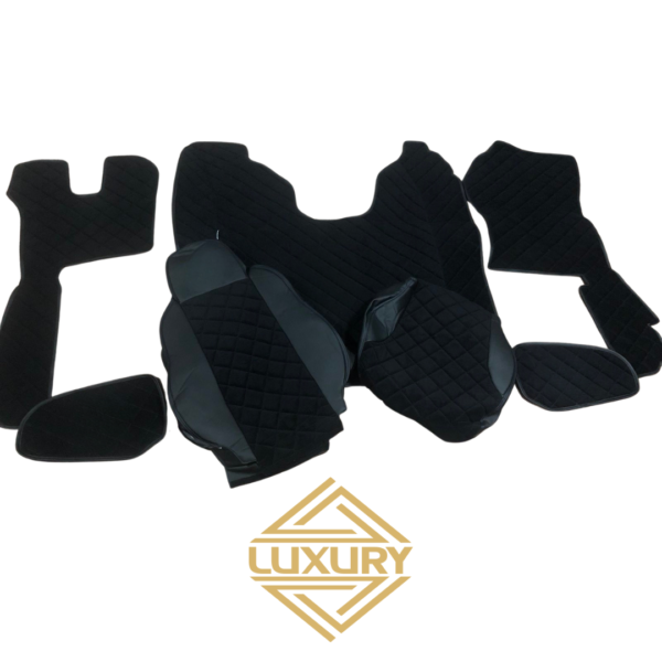 Set (seat covers & floor mats - combination of eco leather & microfiber)