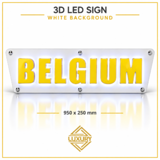 3D LED "BELGIUM" decoration 950x250mm