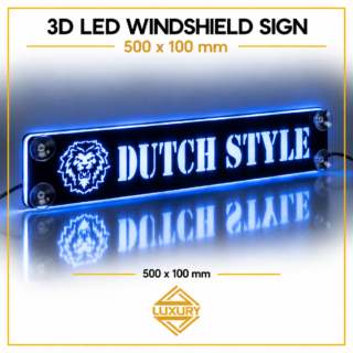 3D LED windshield "DUTCH STYLE" decoration 500x100mm