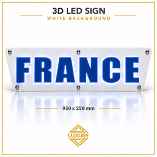 3D LED "FRANCE" decoration 950x250mm