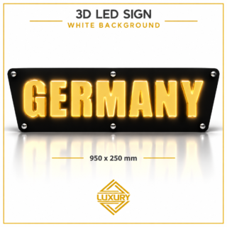 3D LED "GERMANY" decoration 950x250mm