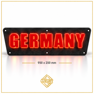 3D LED "GERMANY" decoration 950x250mm with alcantara background