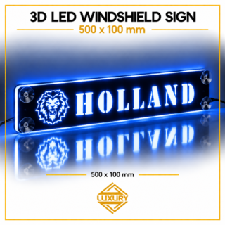 3D LED windshield "HOLLAND" decoration 500x100mm