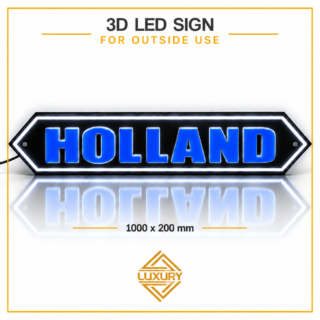 3D LED "HOLLAND" decoration 1000x200mm for outside use (100% waterproof)