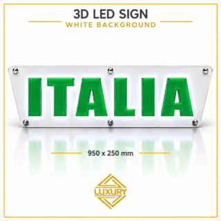 3D LED "ITALIA" decoration 950x250mm