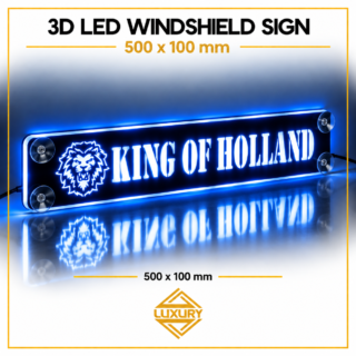 3D LED windshield "KING OF HOLLAND" decoration 500x100mm (Copy)