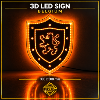 3D LED "BELGIUM" decoration 390x500mm