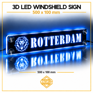 3D LED windshield "ROTTERDAM" decoration 500x100mm