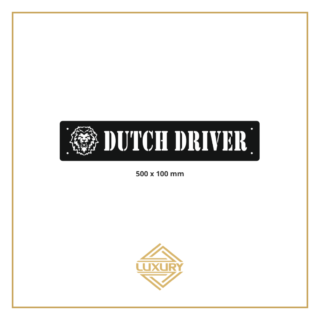 3D LED windshield "DUTCH DRIVER" decoration 500x100mm