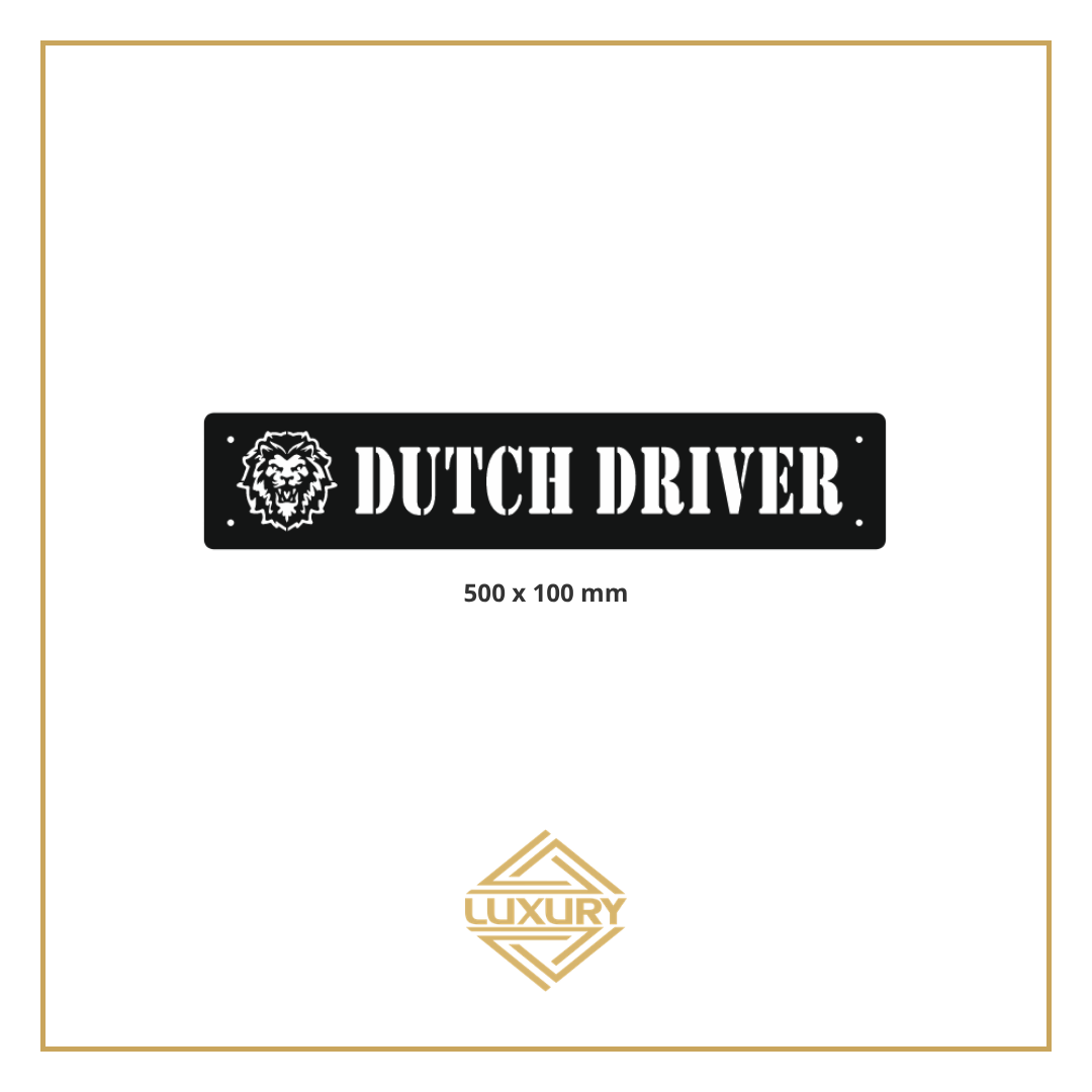 3D LED windshield "DUTCH DRIVER" decoration 500x100mm