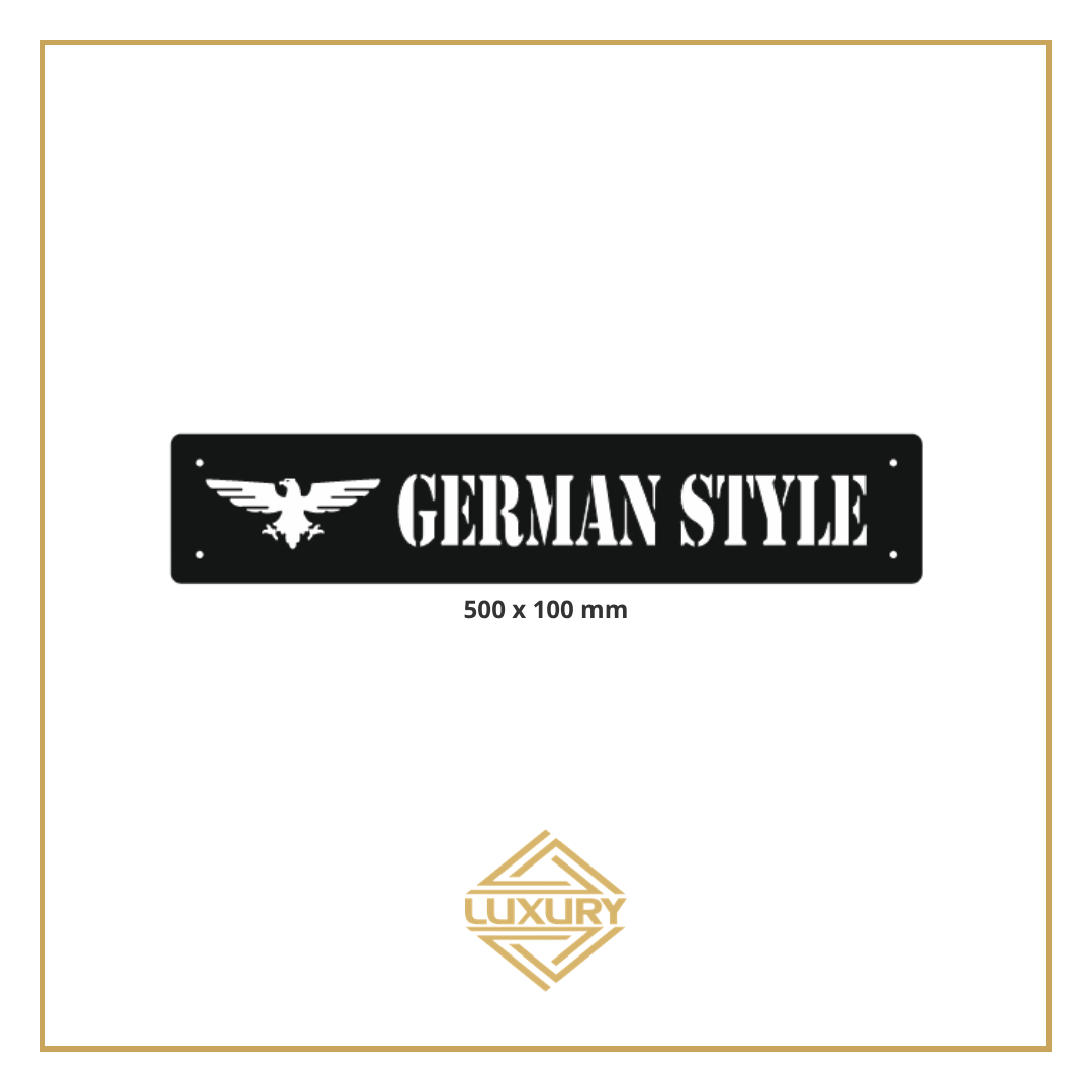 3D LED windshield "GERMAN STYLE" decoration 500x100mm (Copy)