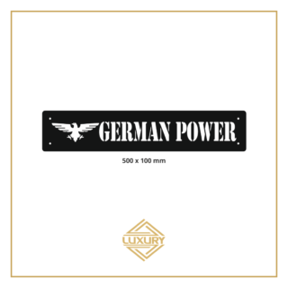 3D LED windshield "GERMAN POWER" decoration 500x100mm