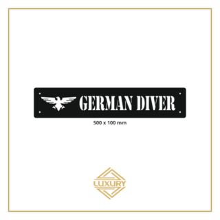 3D LED windshield "GERMAN DRIVER" decoration 500x100mm