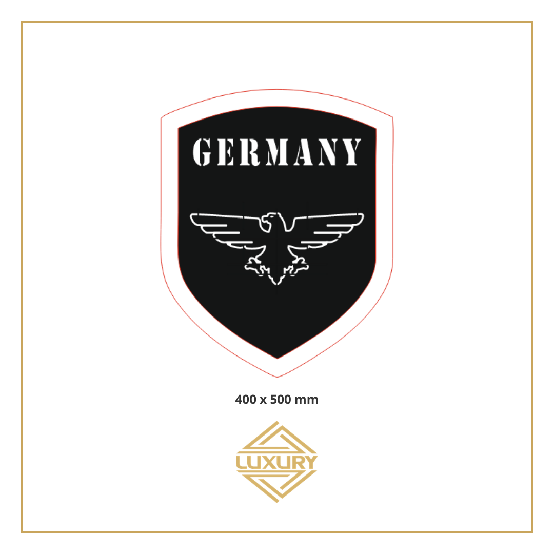 3D LED "GERMANY & EAGLE" decoration 400x500mm