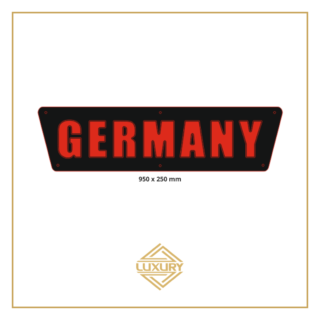 3D LED "GERMANY" decoration 950x250mm with alcantara background