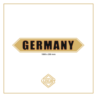 3D LED "GERMANY" decoration 1000x200mm for inside use