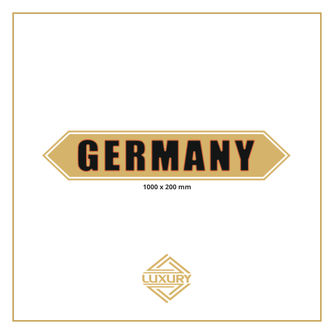 3D LED "GERMANY" decoration 1000x200mm for inside use