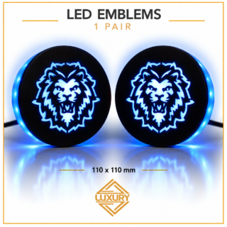 LED "LION" emblems - 1 pair (100% waterproof)