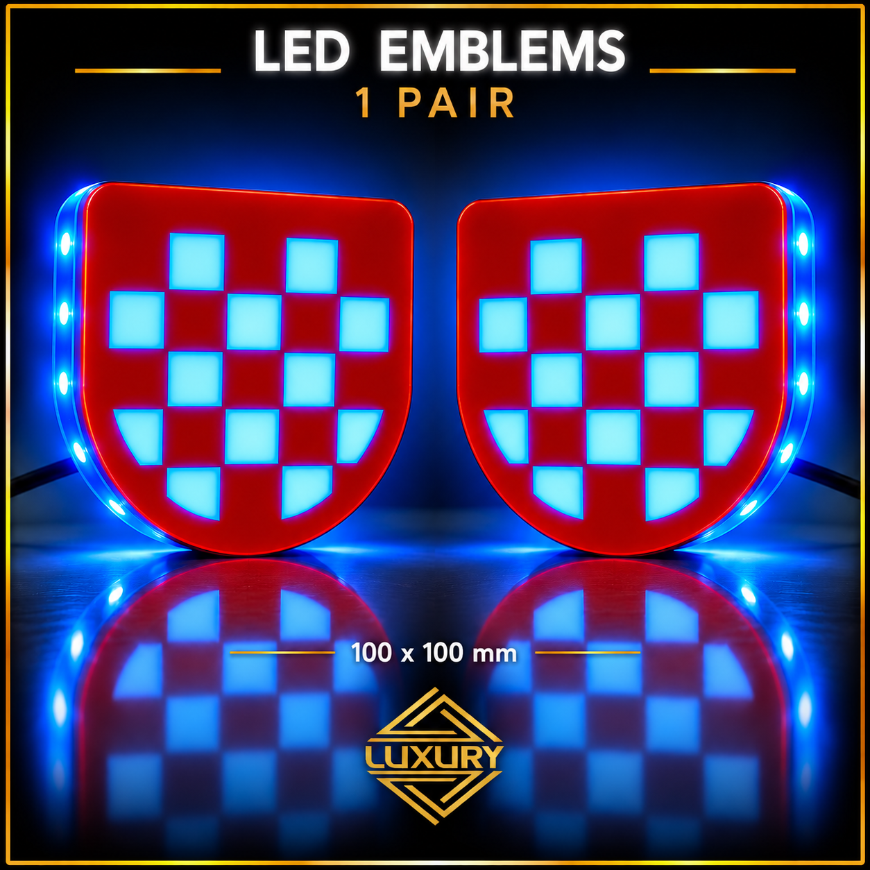 LED emblems - 1 pair (100% waterproof) - Image 3
