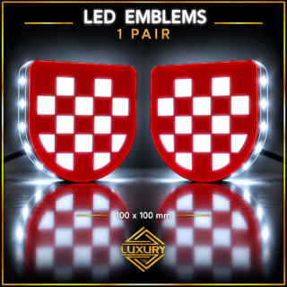 LED emblems - 1 pair (100% waterproof)