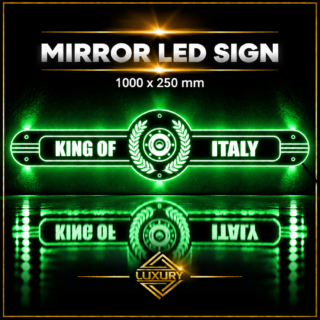 Mirror LED "KING OF ITALY" decoration 1000x250mm