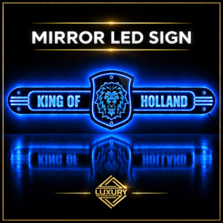 Mirror LED "KING OF HOLLAND" decoration 1000x250mm