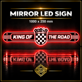 Mirror LED "KING OF THE ROAD" decoration 1000x250mm