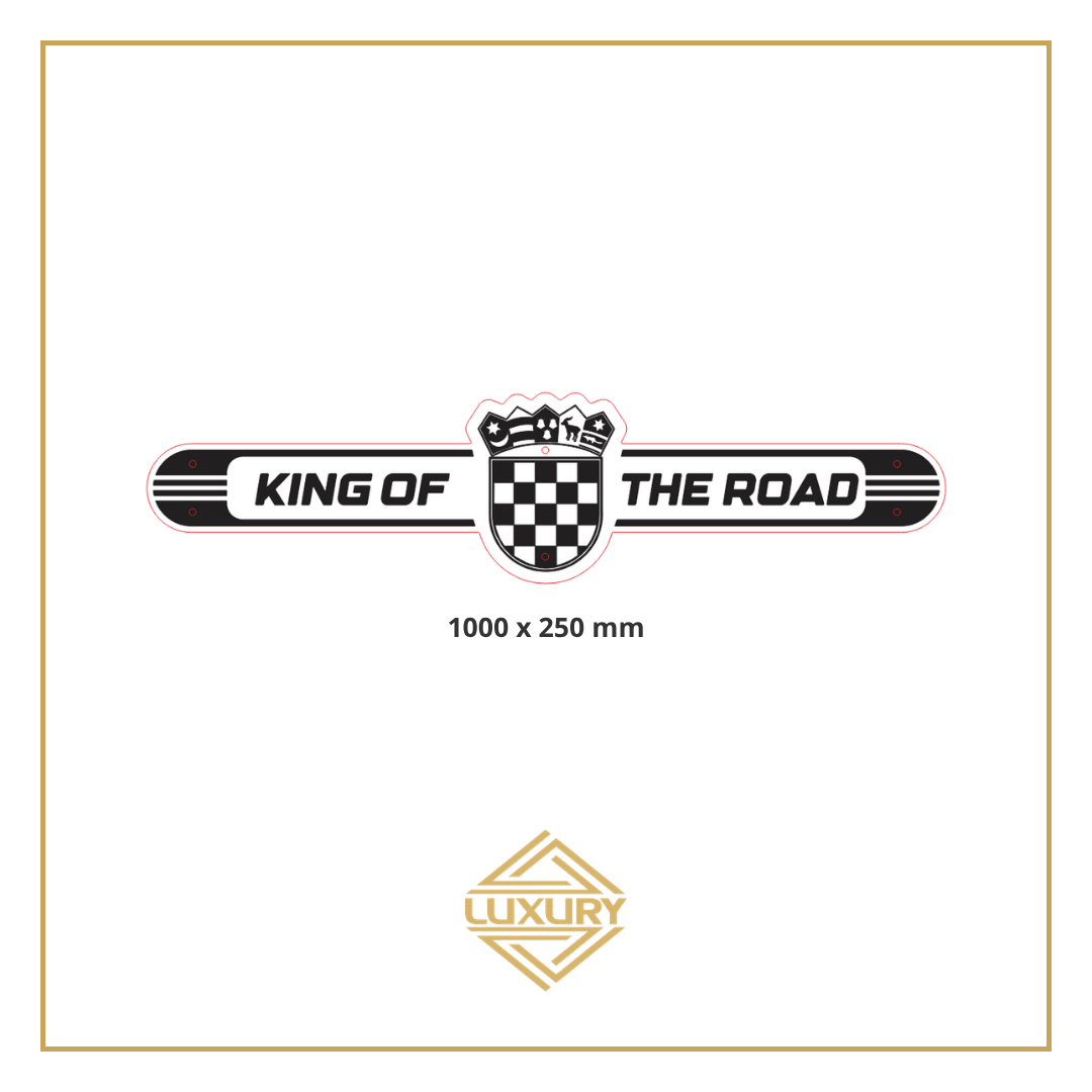 Mirror LED "KING OF THE ROAD" decoration 1000x250mm
