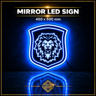 Mirror LED "LION" decoration 450x500mm