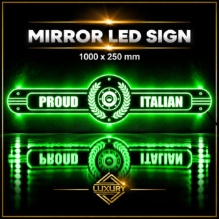 Mirror LED "PROUD ITALIAN" decoration 1000x250mm