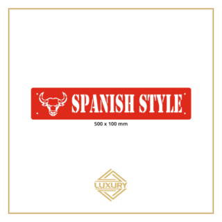3D LED windshield "SPANISH STYLE" decoration 500x100mm
