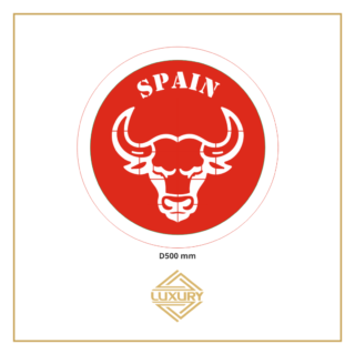 3D LED "SPAIN & BULL" decoration D500mm