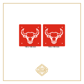 3D LED "BULL" windshield decoration 140x140mm (1 pair)