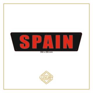 3D LED "SPAIN" decoration 950x250mm with alcantara background