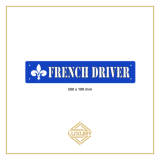 3D LED windshield "FRENCH DRIVER" decoration 500x100mm (Copy)