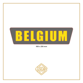 3D LED "BELGIUM" decoration 950x250mm with alcantara background