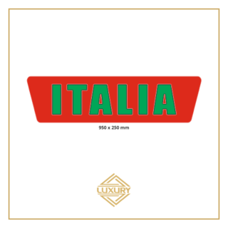 3D LED "ITALIA" decoration 950x250mm with alcantara background