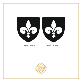 LED "FLEUR-DE-LIS" emblems - 1 pair (100% waterproof)