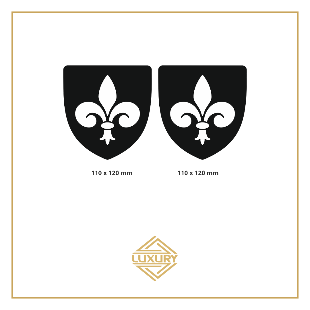 LED "FLEUR-DE-LIS" emblems - 1 pair (100% waterproof)